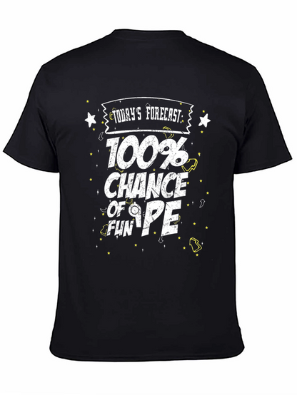 Camiseta Negra Divertida - 100% Posibilidad de Diversión