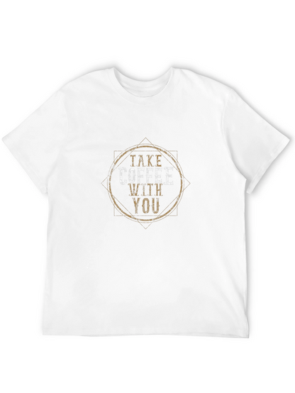 Camiseta Negra Take Coffee With You Casual