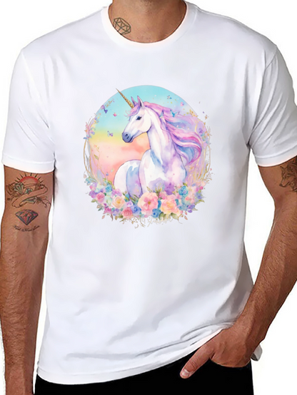 Camiseta Unicornio Mágico Floral