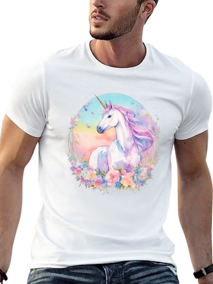 Camiseta Unicornio Mágico Floral