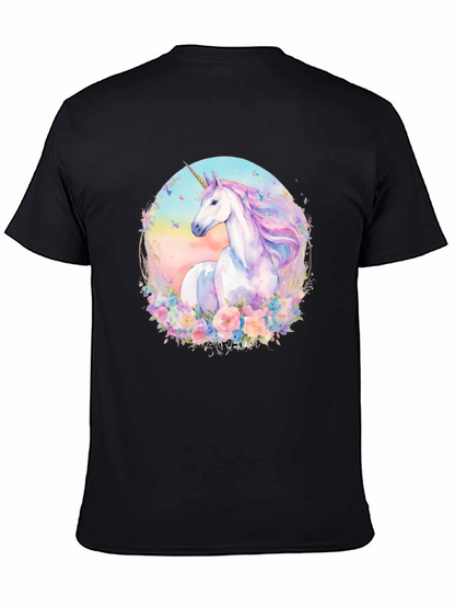 Camiseta Unicornio Mágico Floral