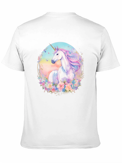 Camiseta Unicornio Mágico Floral