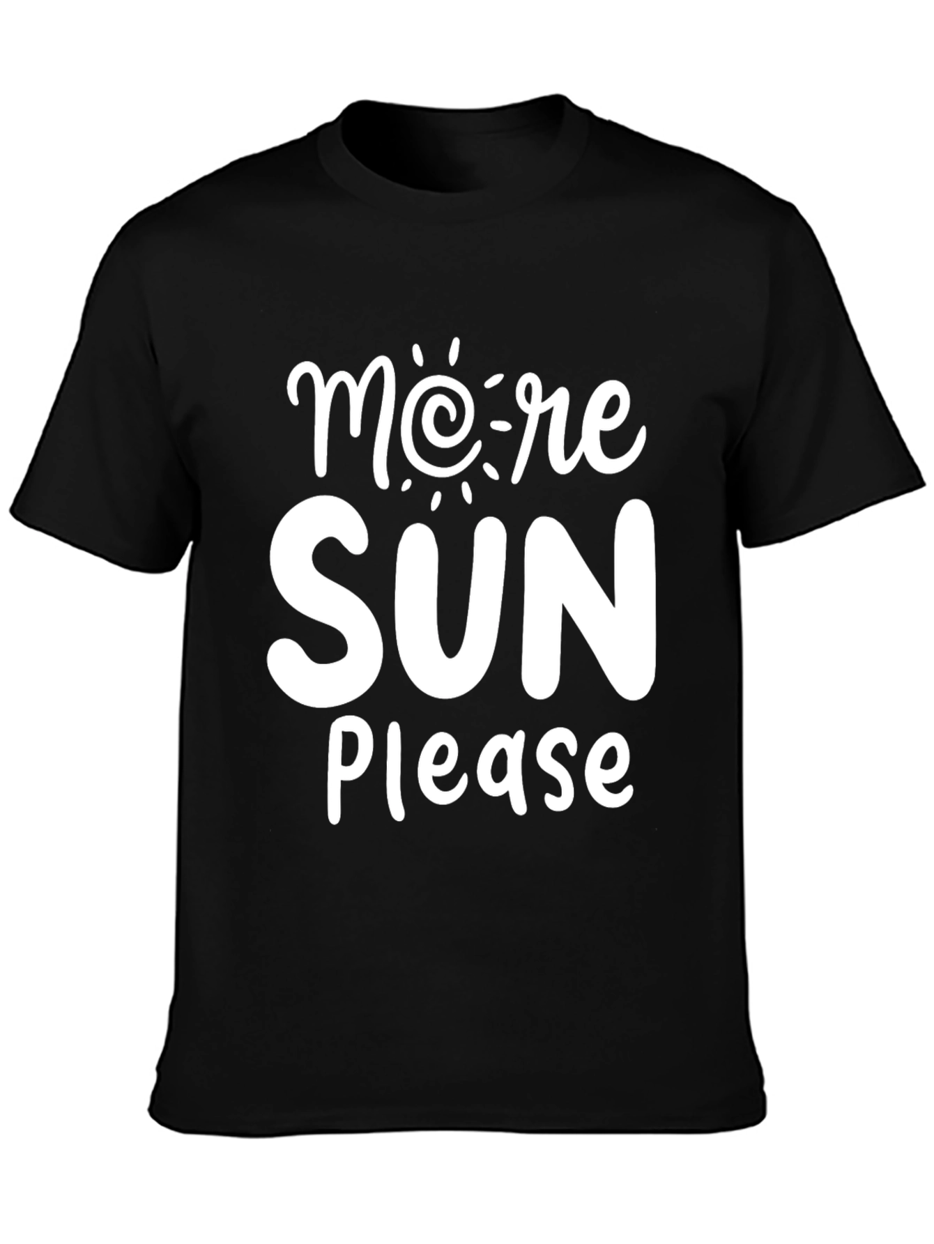 Camiseta Negra More Sun Please