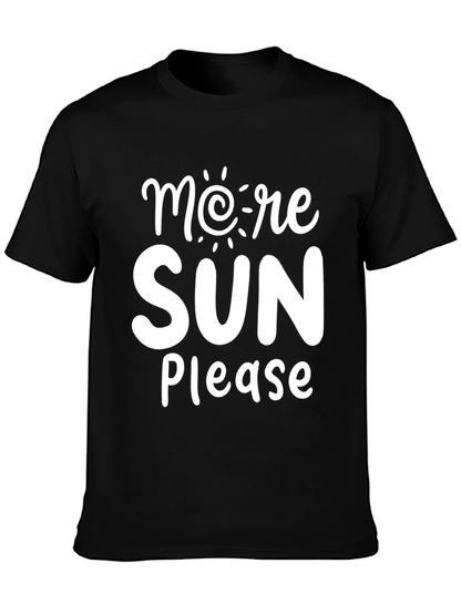 Camiseta Negra More Sun Please