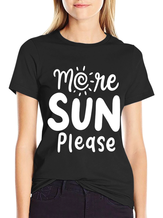 Camiseta Negra More Sun Please