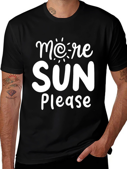Camiseta Negra More Sun Please
