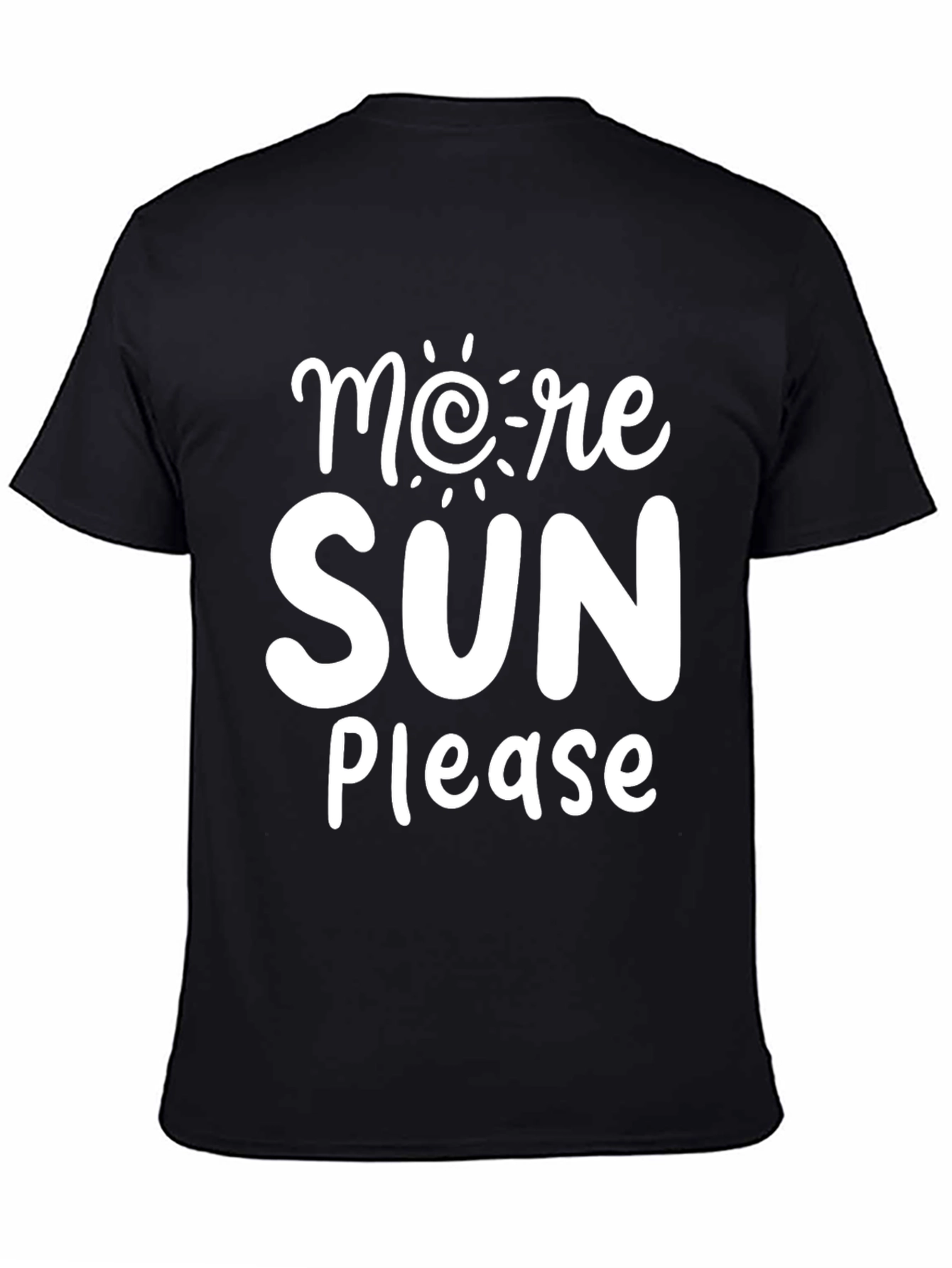 Camiseta Negra More Sun Please