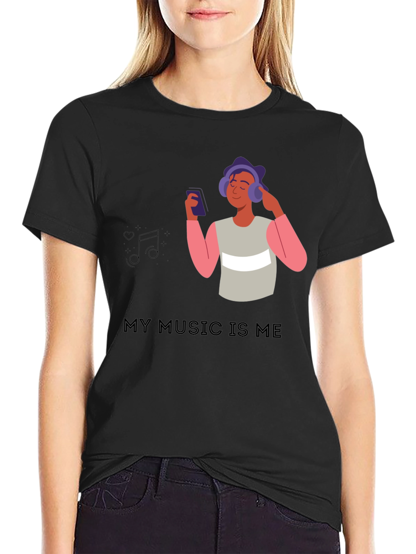 Camiseta Negra My Music Is Me