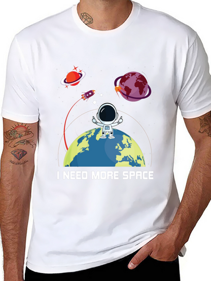 Camiseta Necesito Más Espacio - Diseño Espacial