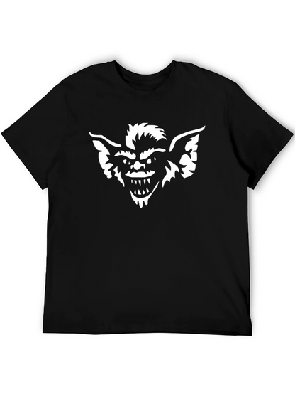 Camiseta Negra Hombre con Diseño Gremlin