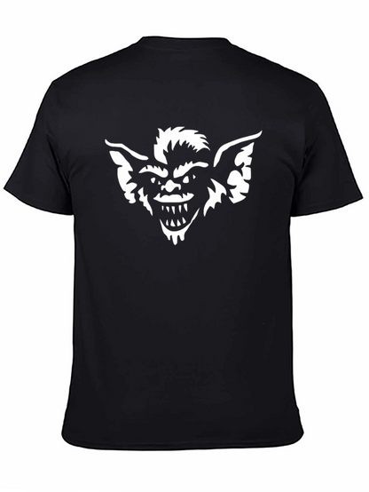 Camiseta Negra Hombre con Diseño Gremlin
