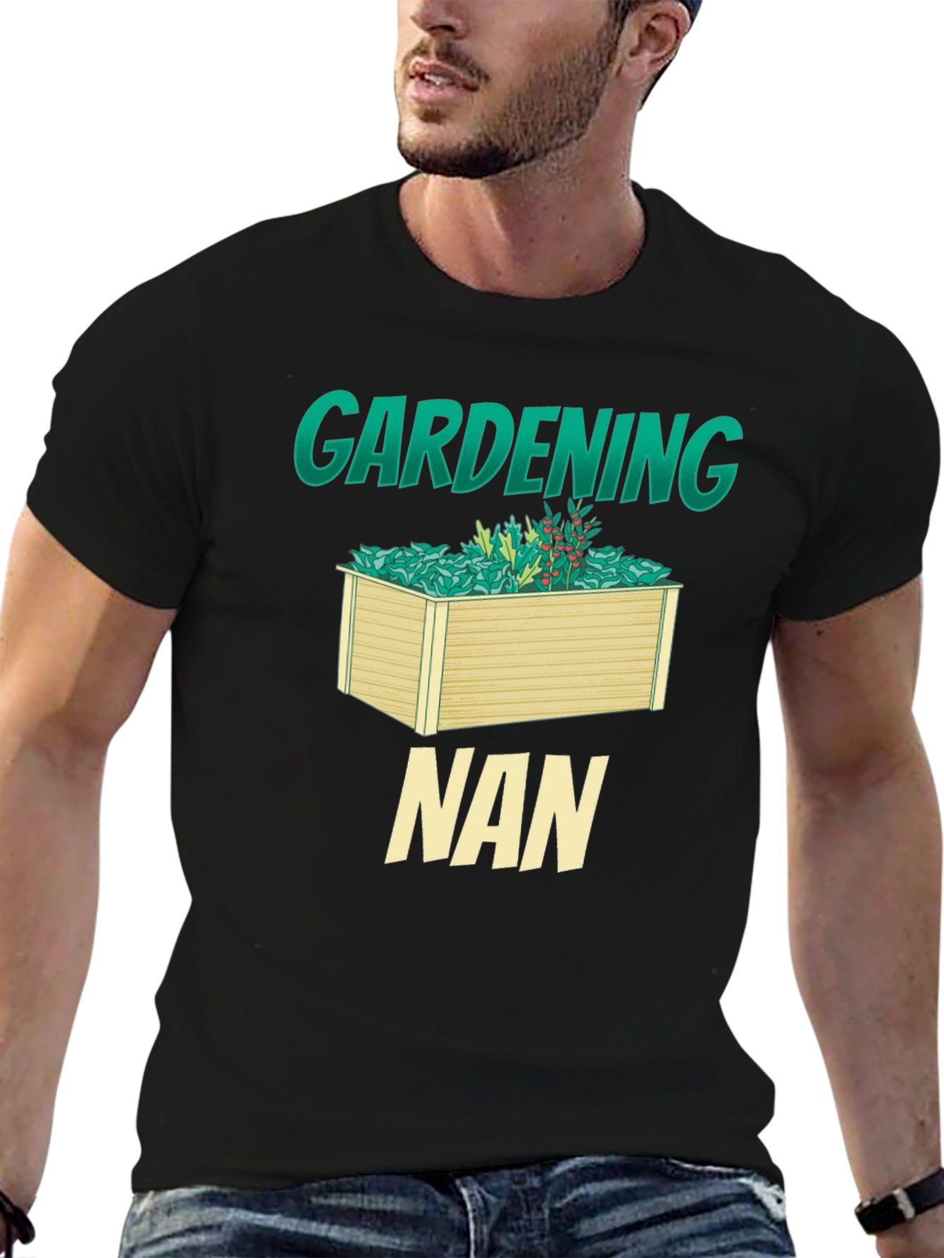 Camiseta Negra Jardinería Nan