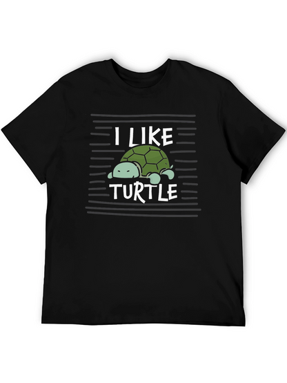 Camiseta Negra Me Gustan las Tortugas
