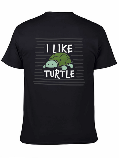 Camiseta Negra Me Gustan las Tortugas