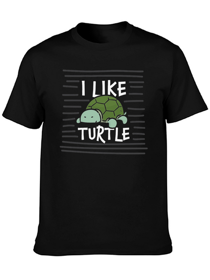 Camiseta Negra Me Gustan las Tortugas