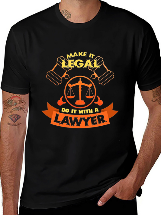 Camiseta Negra Abogado - Hazlo Legal