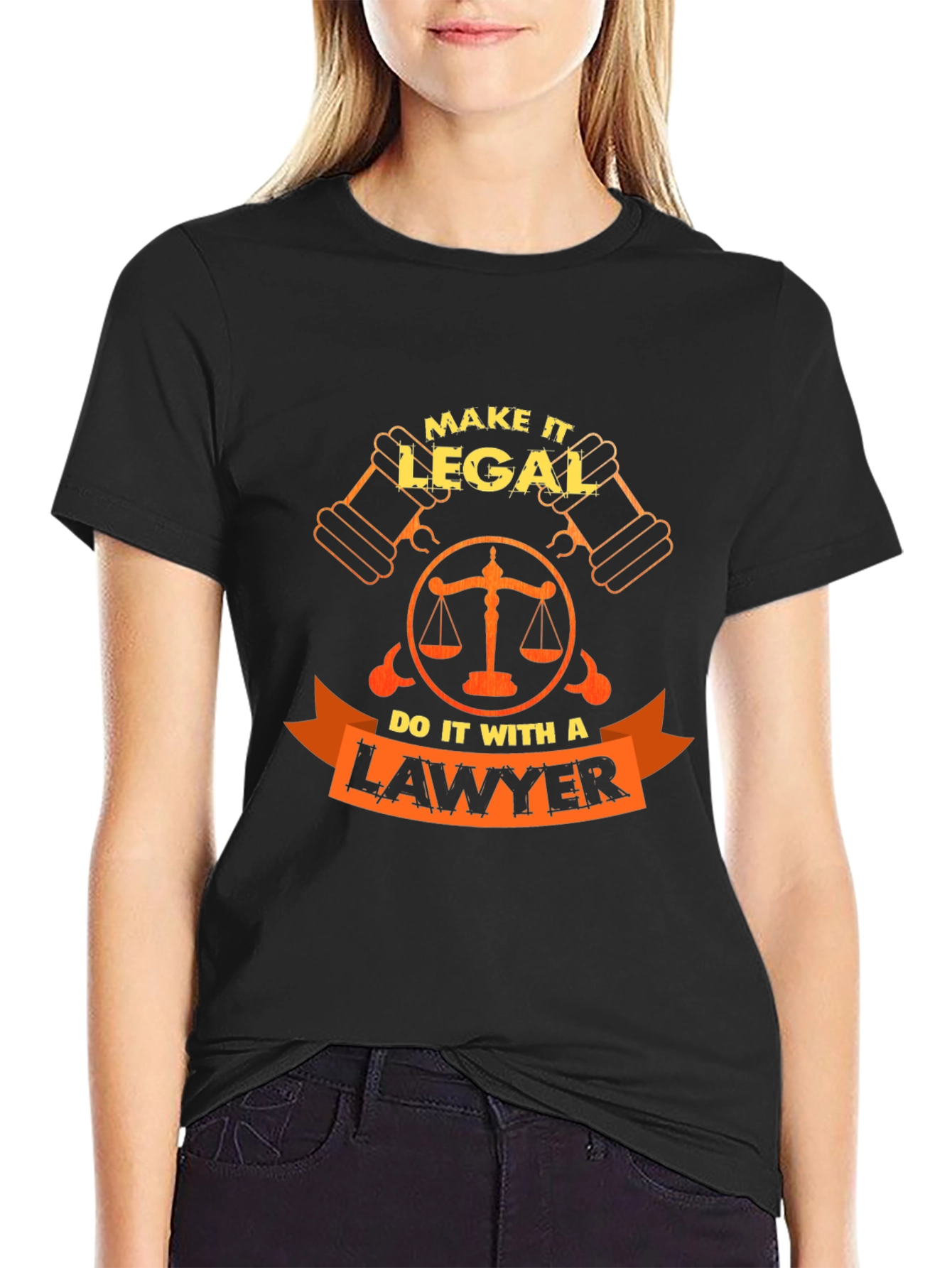 Camiseta Negra Abogado - Hazlo Legal