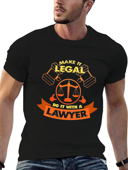 Camiseta Negra Abogado - Hazlo Legal