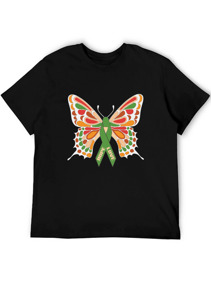 Camiseta Negra con Mariposa de Esperanza y Amor