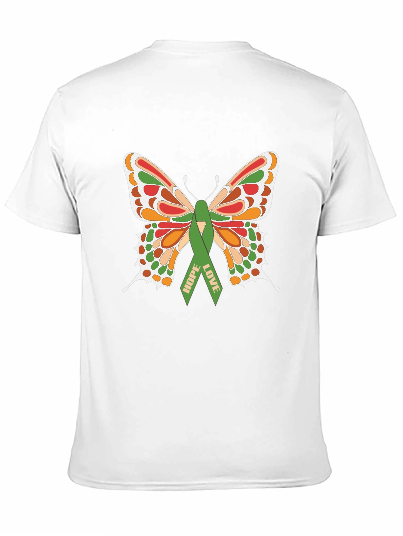 Camiseta Negra con Mariposa de Esperanza y Amor