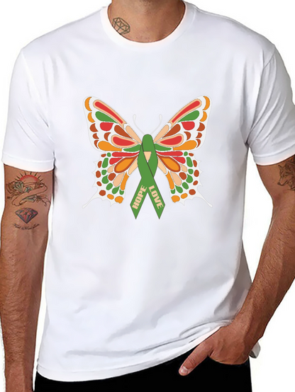 Camiseta Negra con Mariposa de Esperanza y Amor