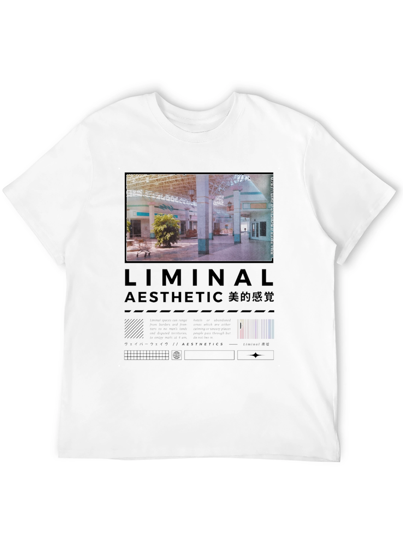 Camiseta Negra Estética Liminal
