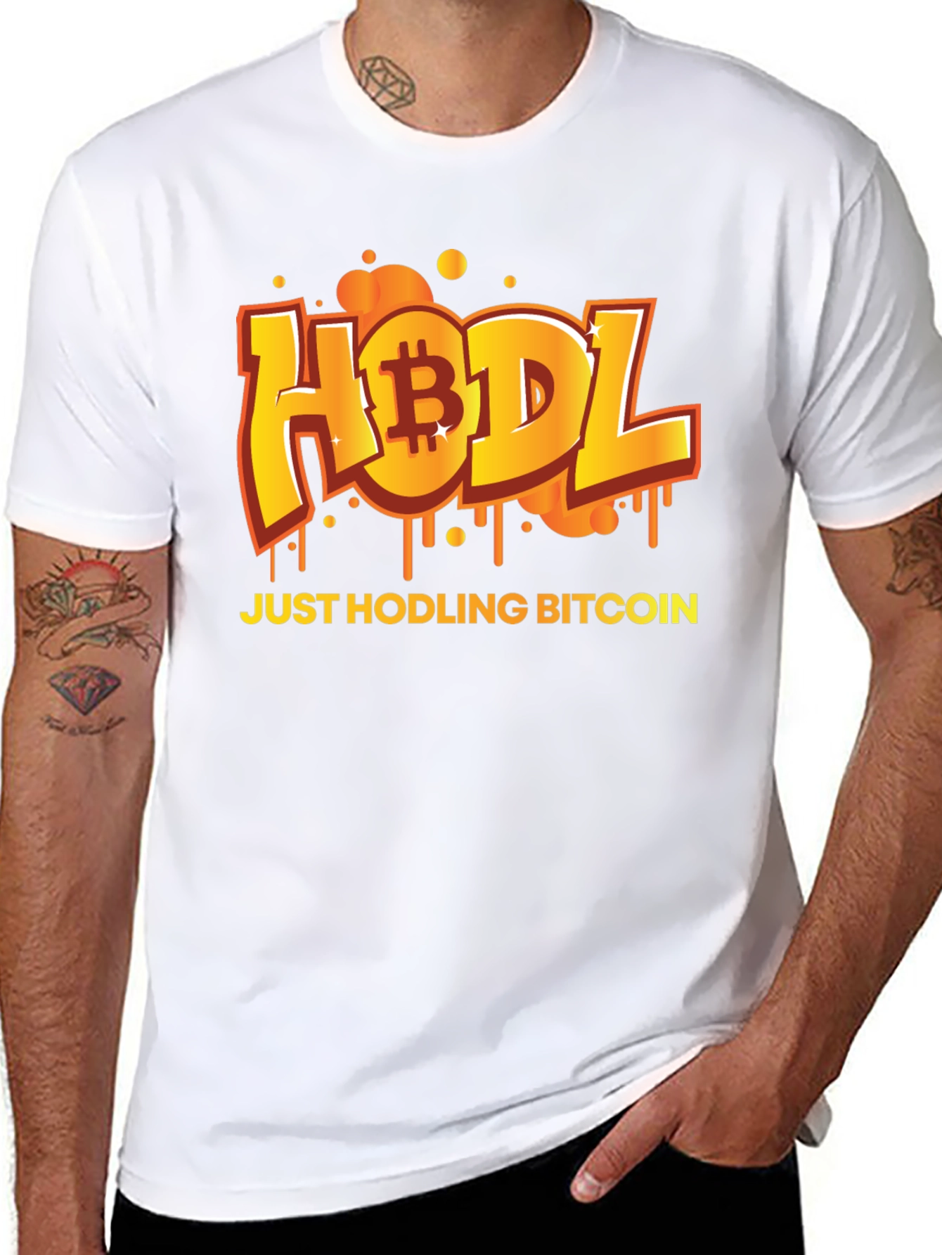 Camiseta Bitcoin HODL - Invierte y conserva!