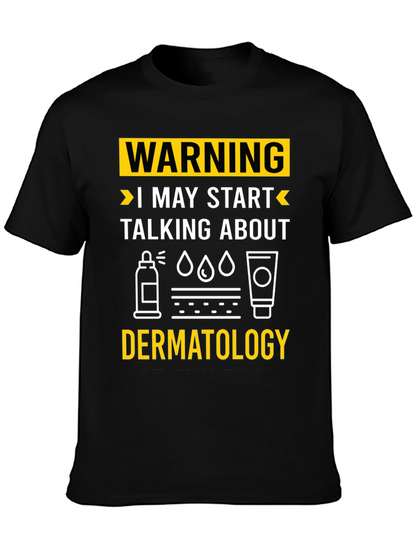 Camiseta Negra con Diseño Dermatología