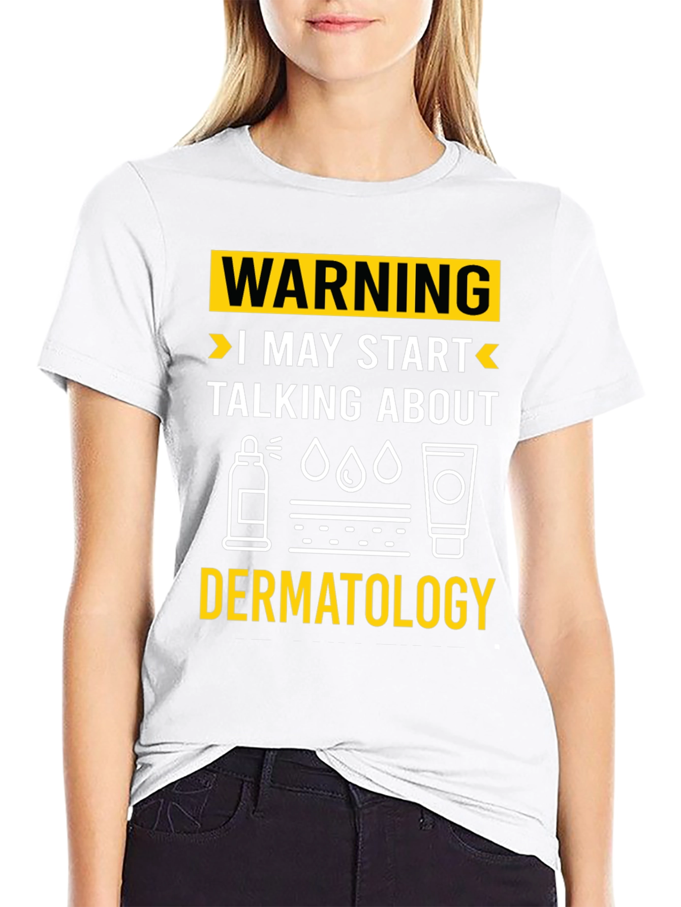 Camiseta Negra con Diseño Dermatología