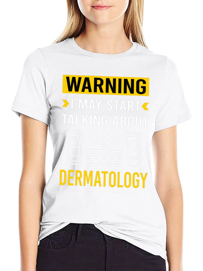 Camiseta Negra con Diseño Dermatología