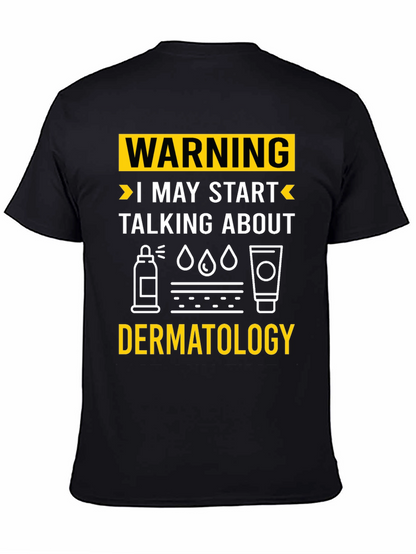 Camiseta Negra con Diseño Dermatología