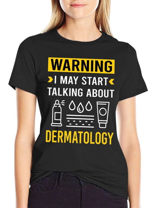 Camiseta Negra con Diseño Dermatología
