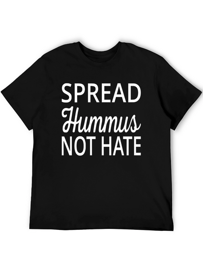 Camiseta Negra: ¡Hummus No Odio! Con Estilo