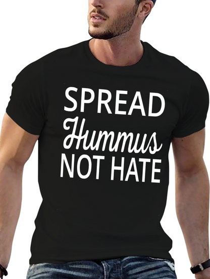 Camiseta Negra: ¡Hummus No Odio! Con Estilo