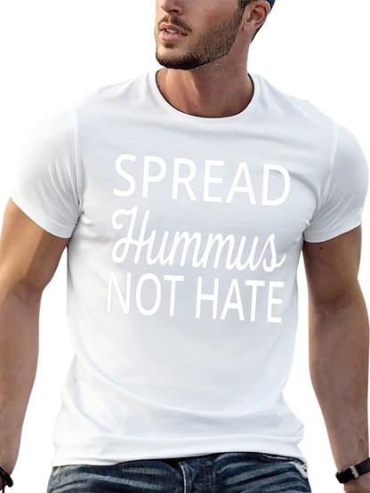 Camiseta Negra: ¡Hummus No Odio! Con Estilo