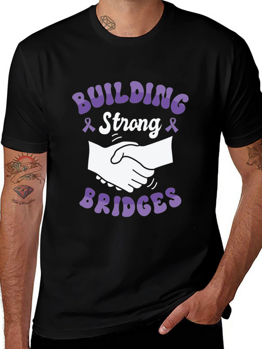 Camiseta Negra Construyendo Puentes - Solidaridad