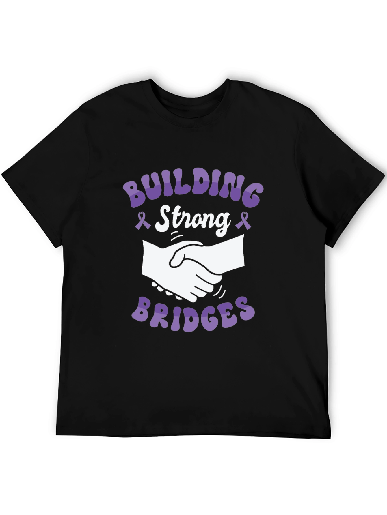 Camiseta Negra Construyendo Puentes - Solidaridad