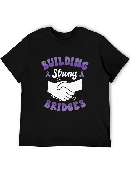 Camiseta Negra Construyendo Puentes - Solidaridad