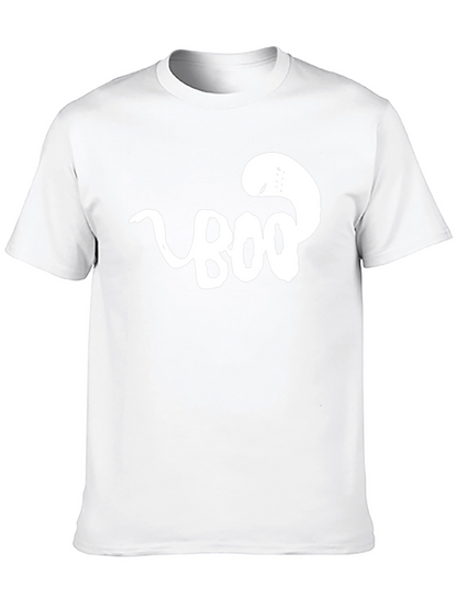 Camiseta Negra BOO Fantasma Divertida