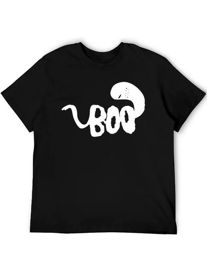 Camiseta Negra BOO Fantasma Divertida