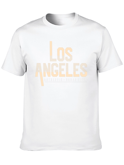 Camiseta Negra Los Ángeles Estilo Urbano