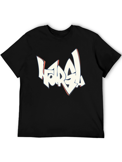 Camiseta Negra Hombre - Diseño Gráfico Urbano