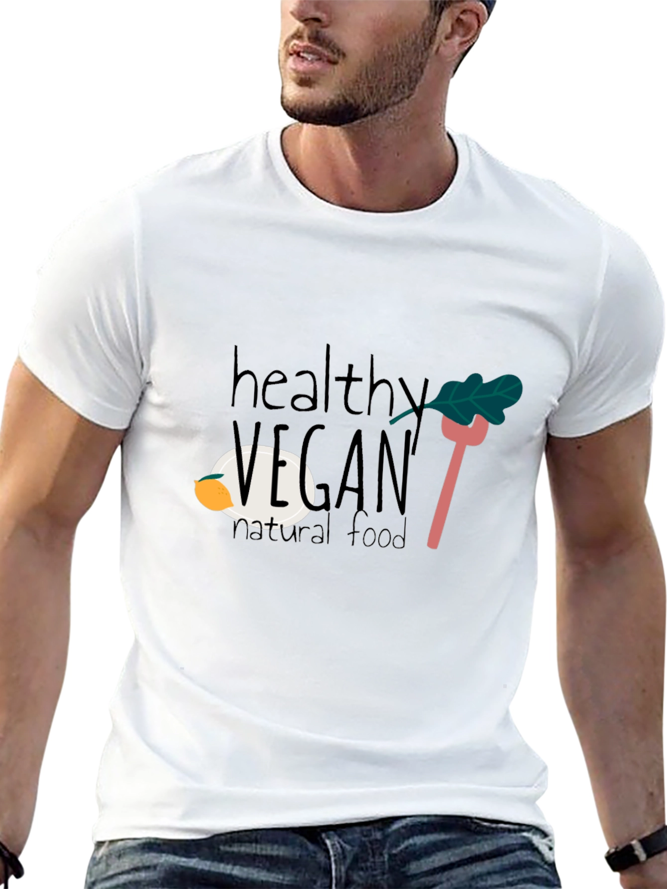 Camiseta Negra Vegana Saludable