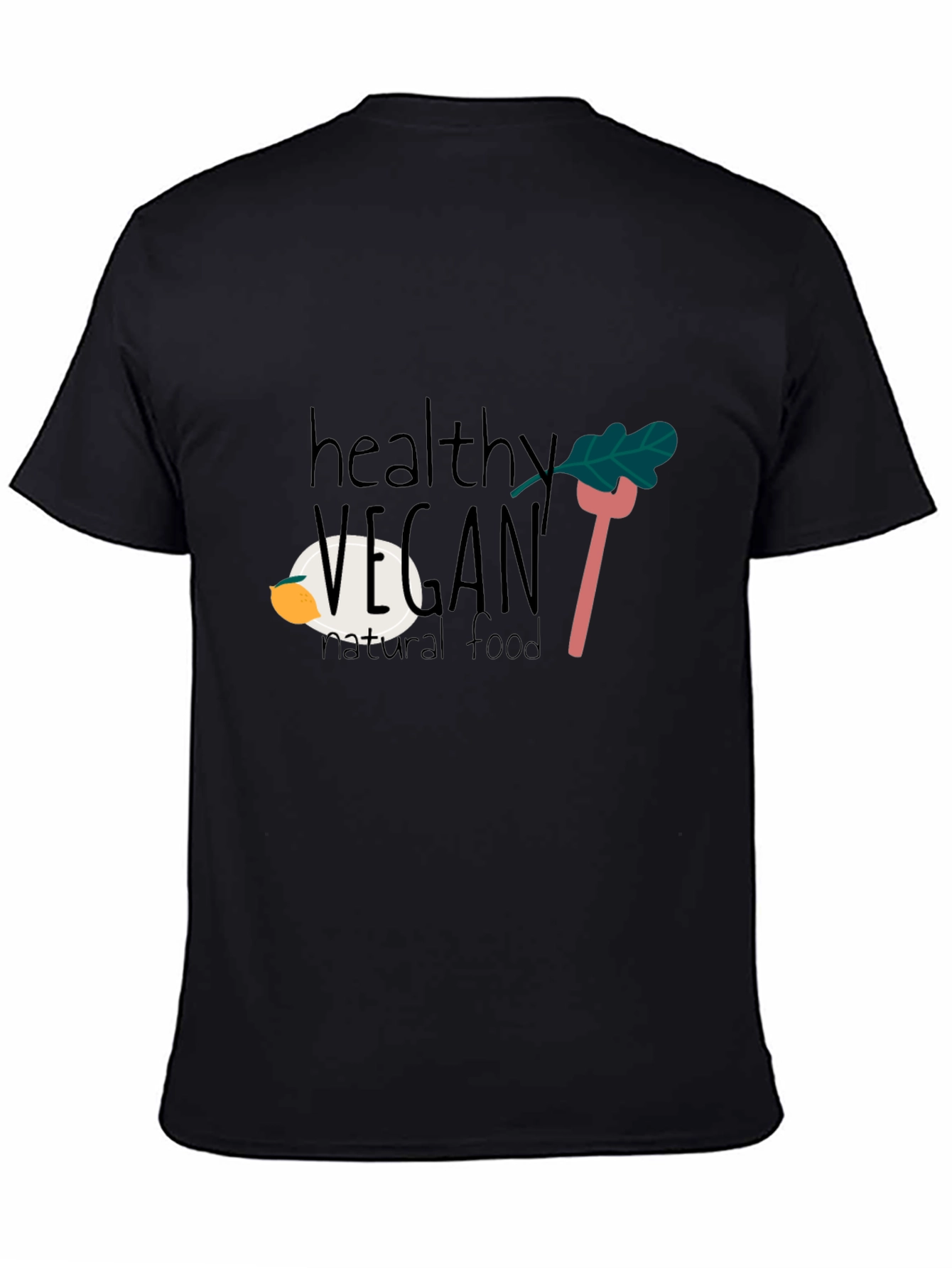 Camiseta Negra Vegana Saludable