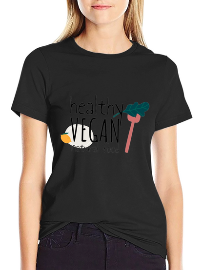 Camiseta Negra Vegana Saludable