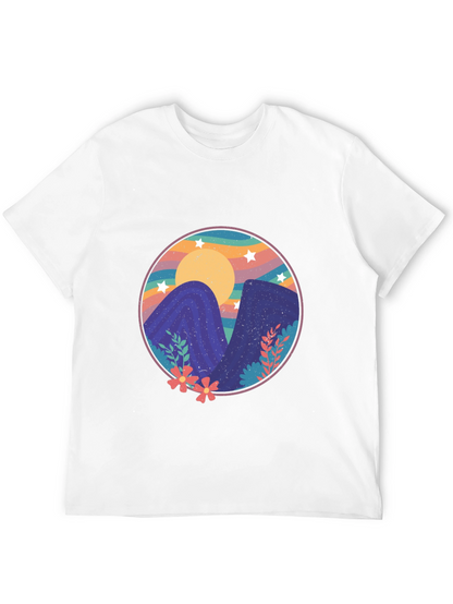 Camiseta Estampada Montañas Mágicas