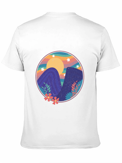 Camiseta Estampada Montañas Mágicas