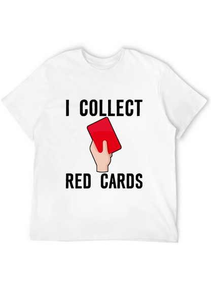 Camiseta Negra: Colecciono Tarjetas Rojas - Humor Fútbol