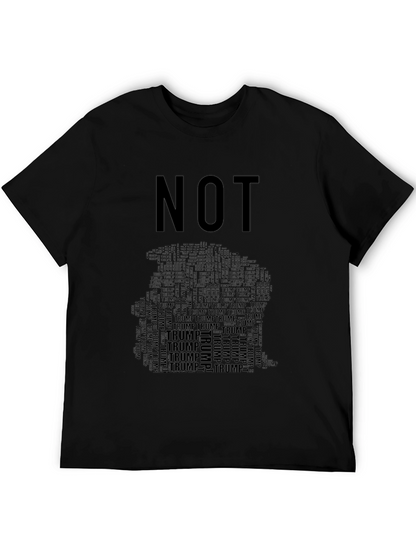 Camiseta Negra NOT TRUMP para Hombre