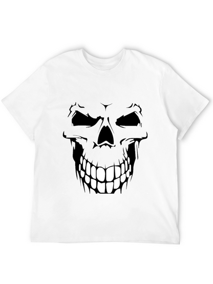 Camiseta Negra con Diseño de Calavera para Hombre